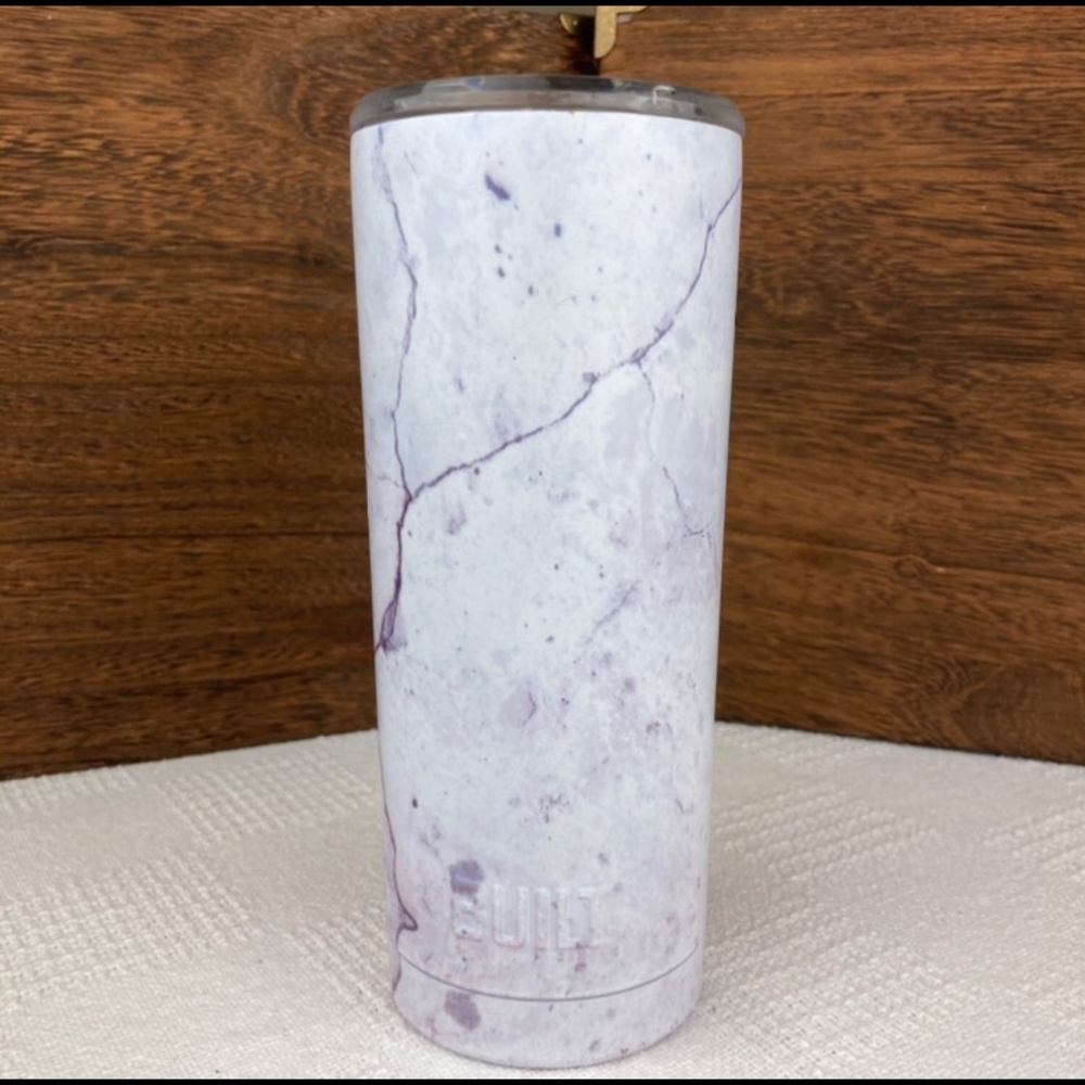 Built Brand Purple Metal Water Bottle Thermos